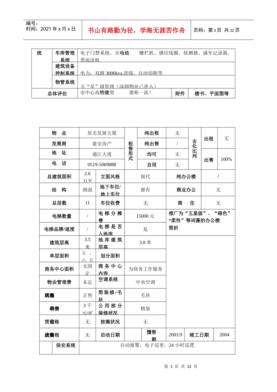 某楼市市场调查表_第3页