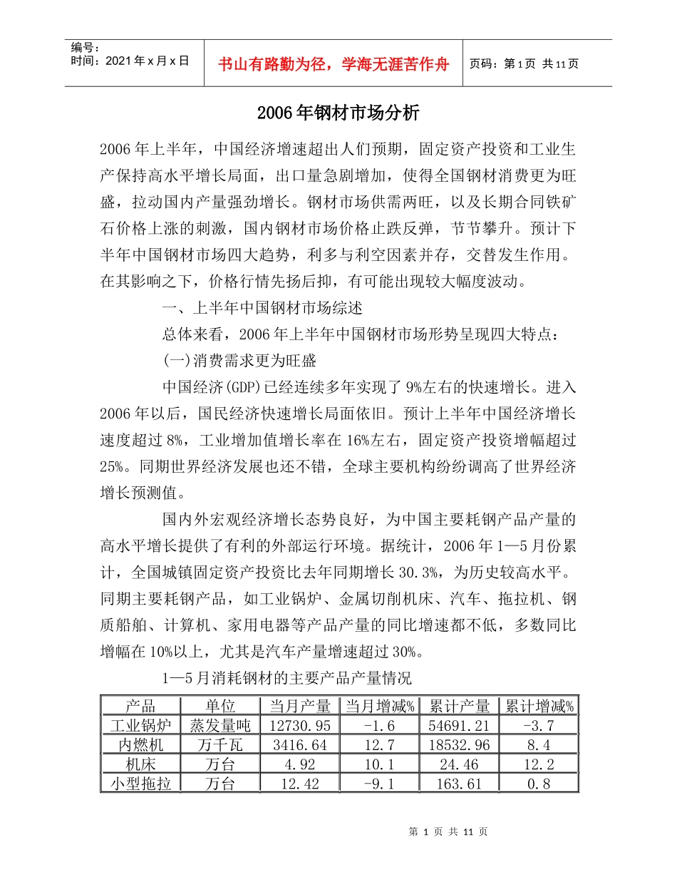 钢材市场分析_第1页