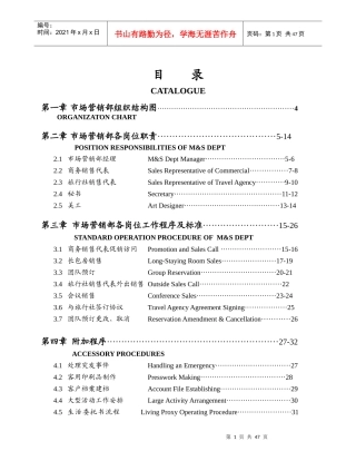 营销部管理实务