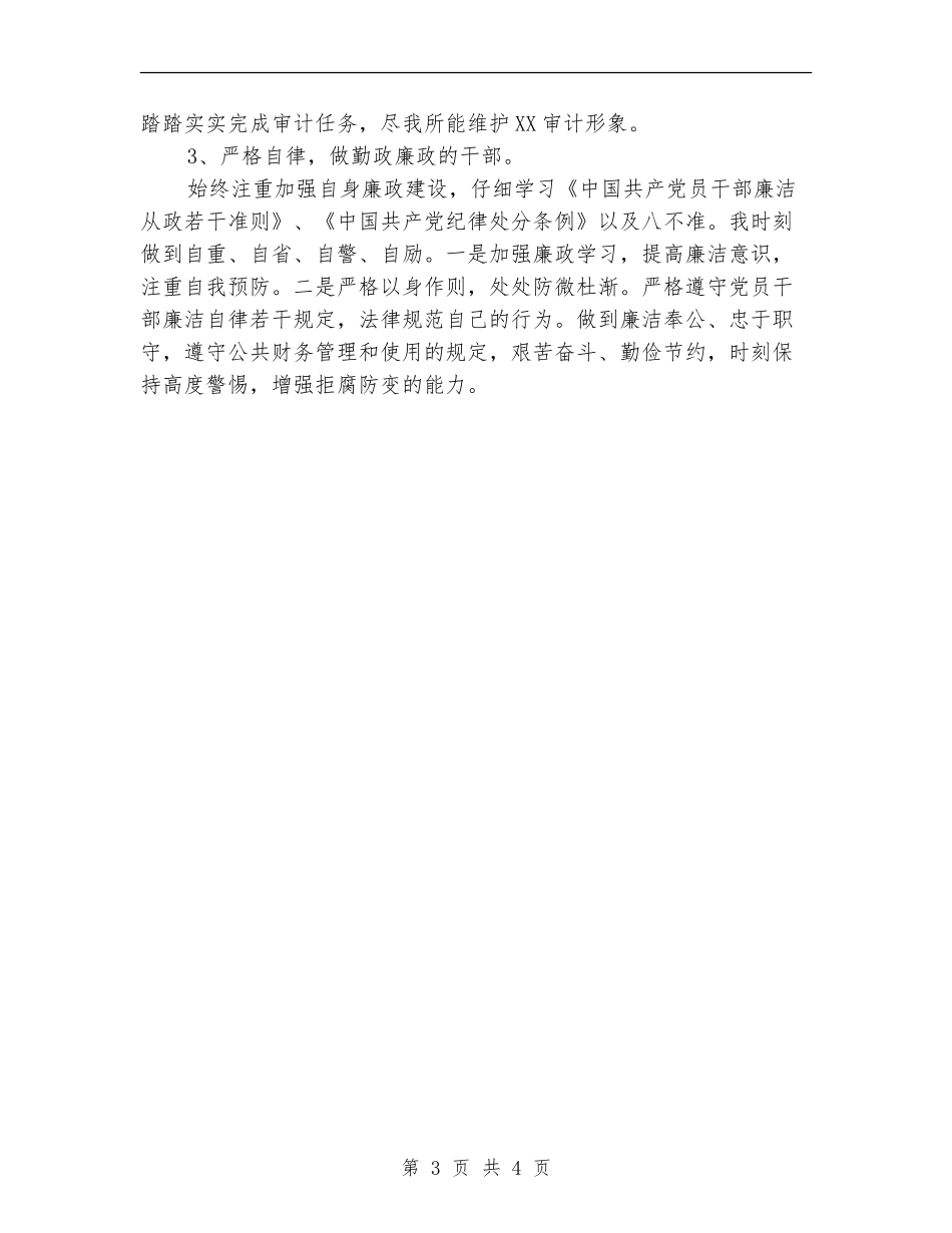 财政金融审计科长述职述廉报告_第3页