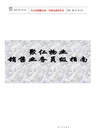 销售业务员指南