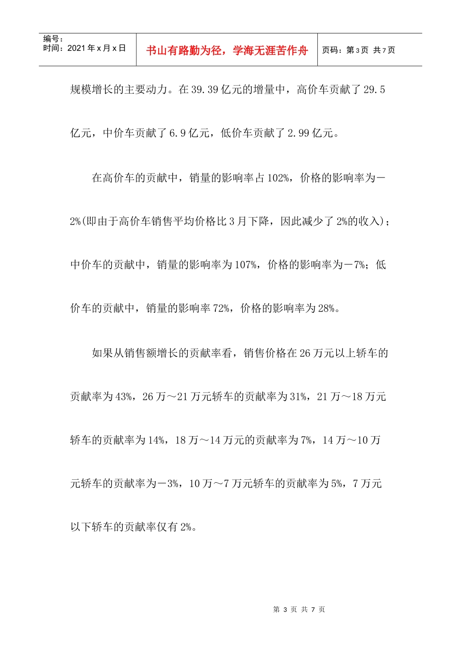 轿车市场经济指数分析_第3页