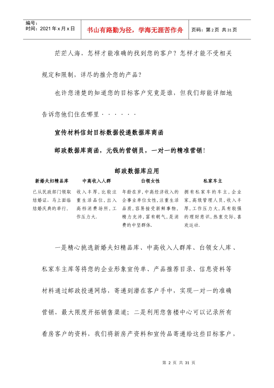 房产家装行业专题客户营销模板_第2页