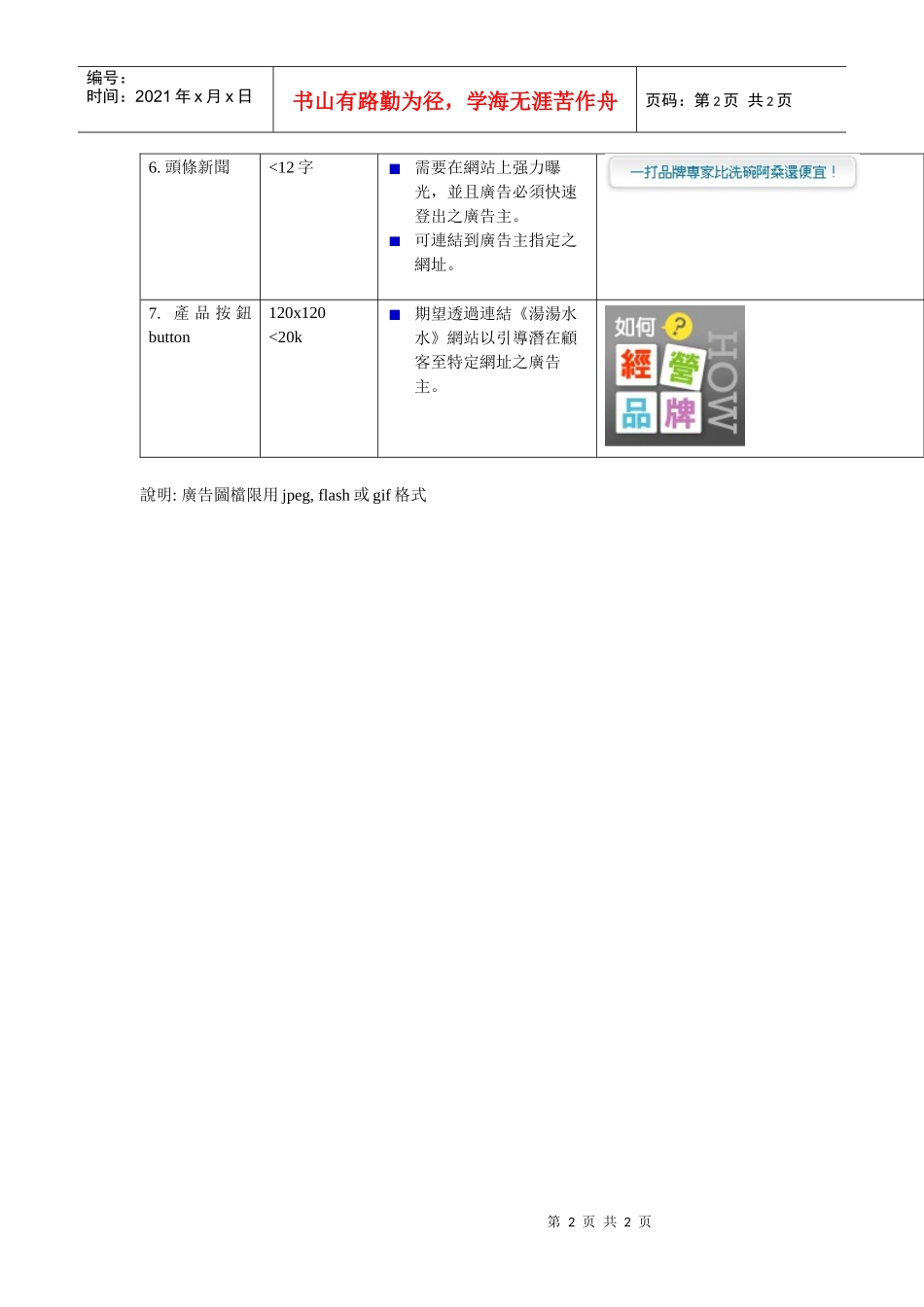 汤汤水水广告类别及刊登要件_第2页