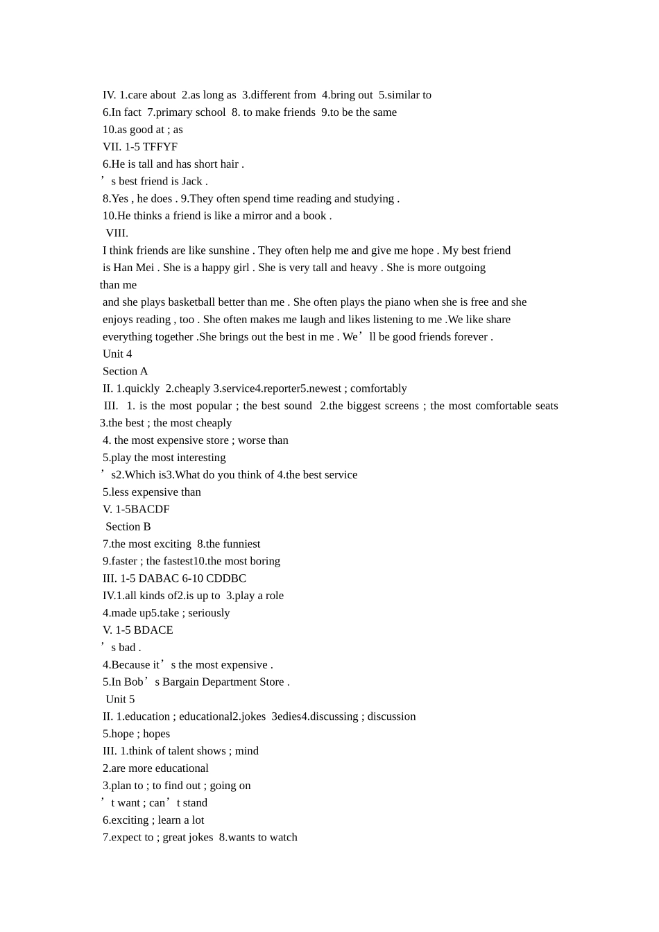 英语练ۥ习册上册答案精选 _第3页