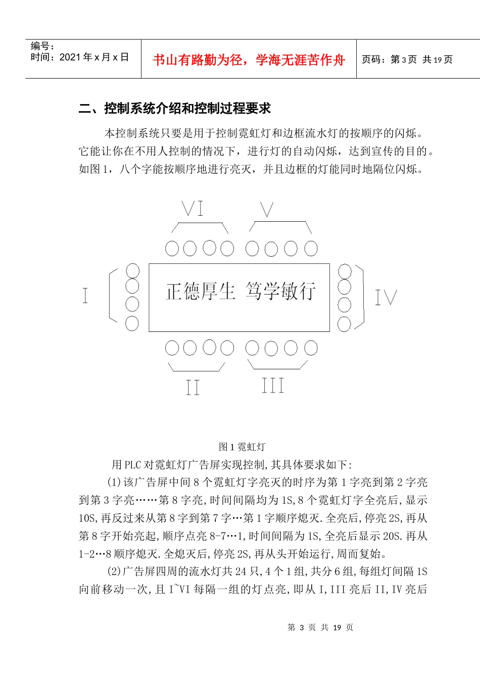 霓虹灯广告屏的PLC控制设计_第3页