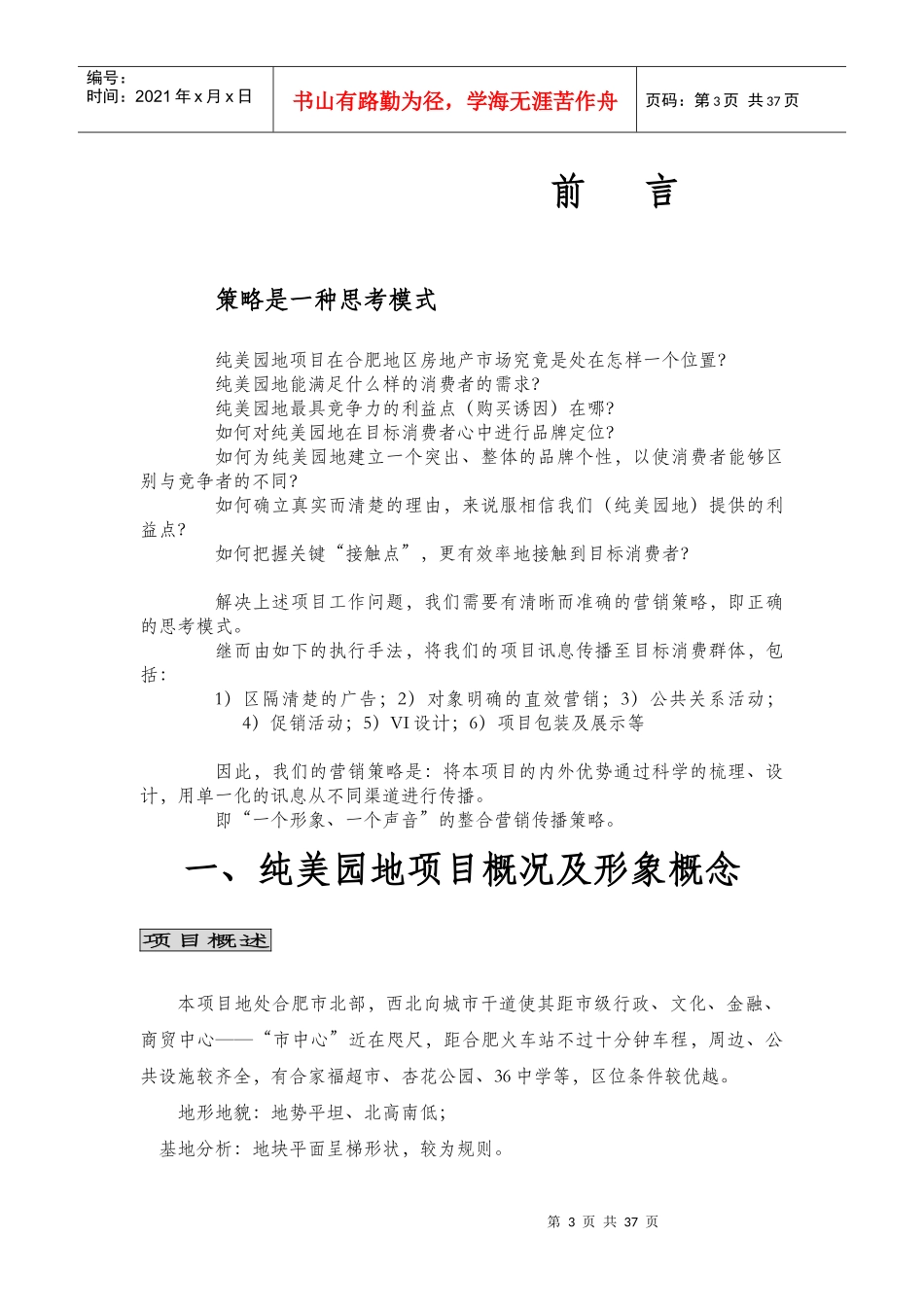 房地产项目营销策划案_第3页