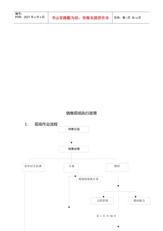试谈销售现场执行政策