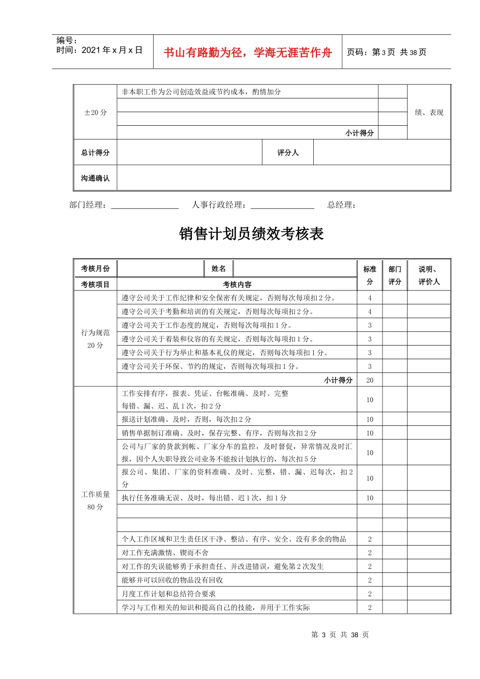某汽车4S店销售顾问业绩及工资考核方案_第3页