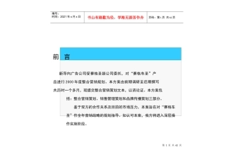 车整合营销策划案