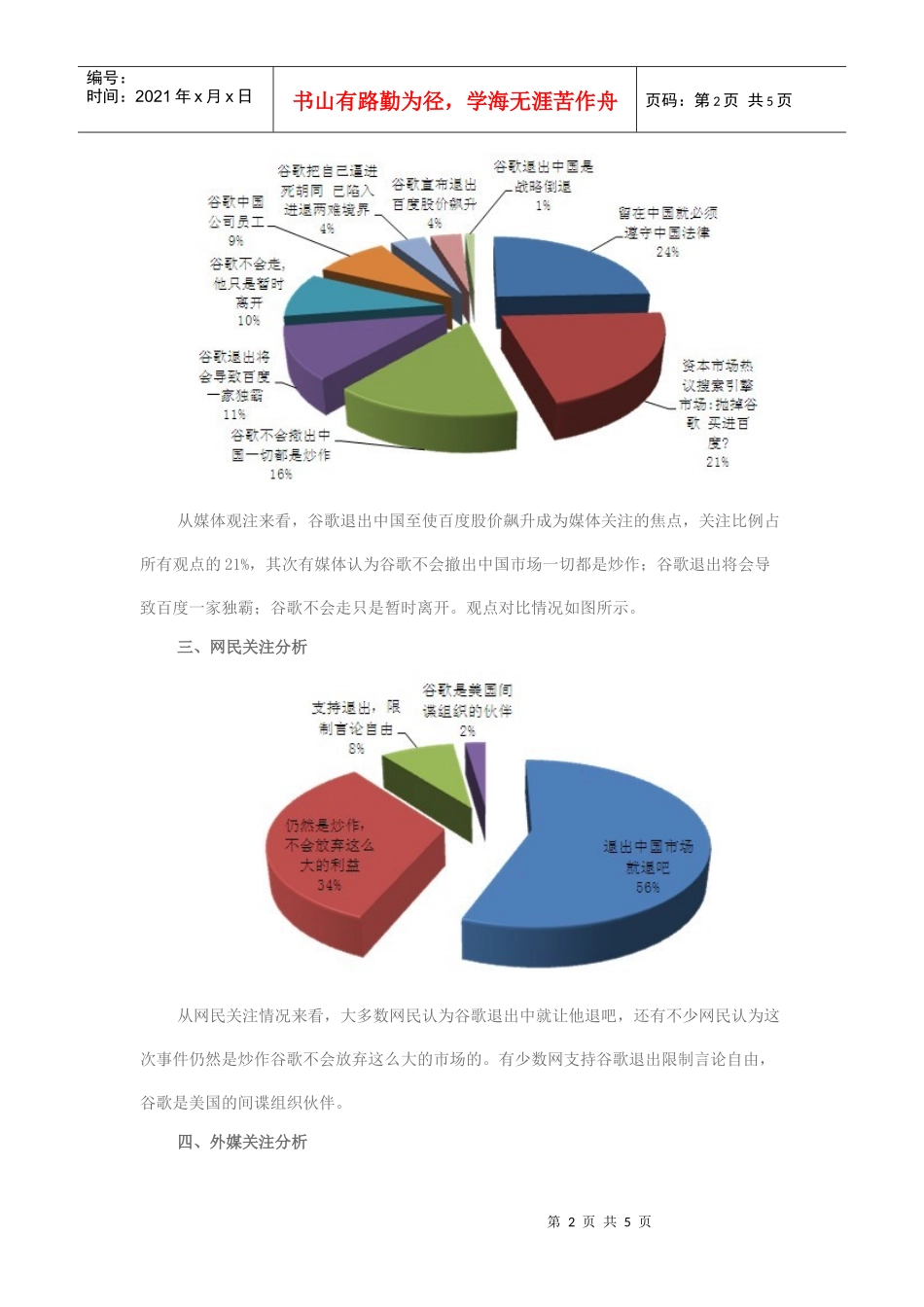 谷歌退出中国市场舆情分析_第2页