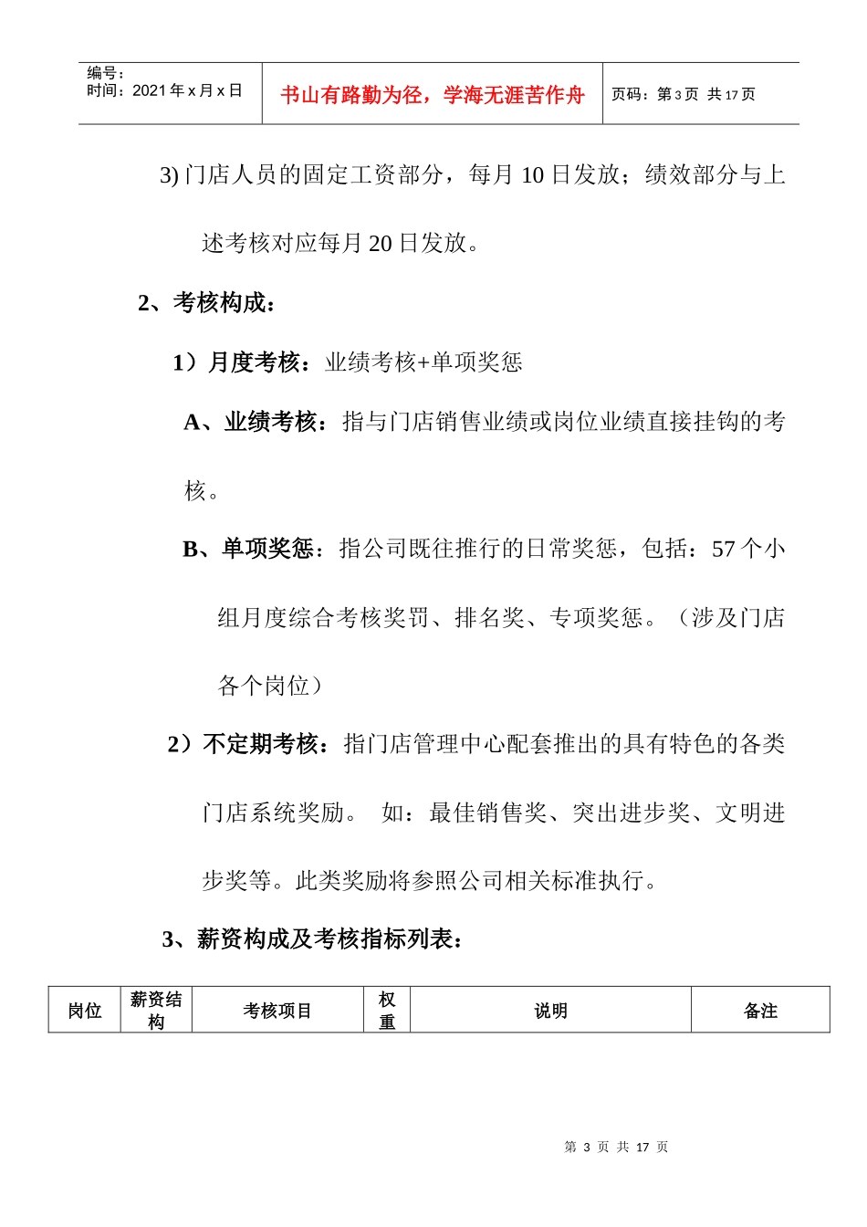 某电器门店系统考核办法_第3页