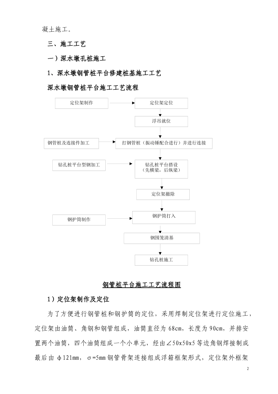 高坝特大桥深水墩施工方案(钢管桩平台)_第2页