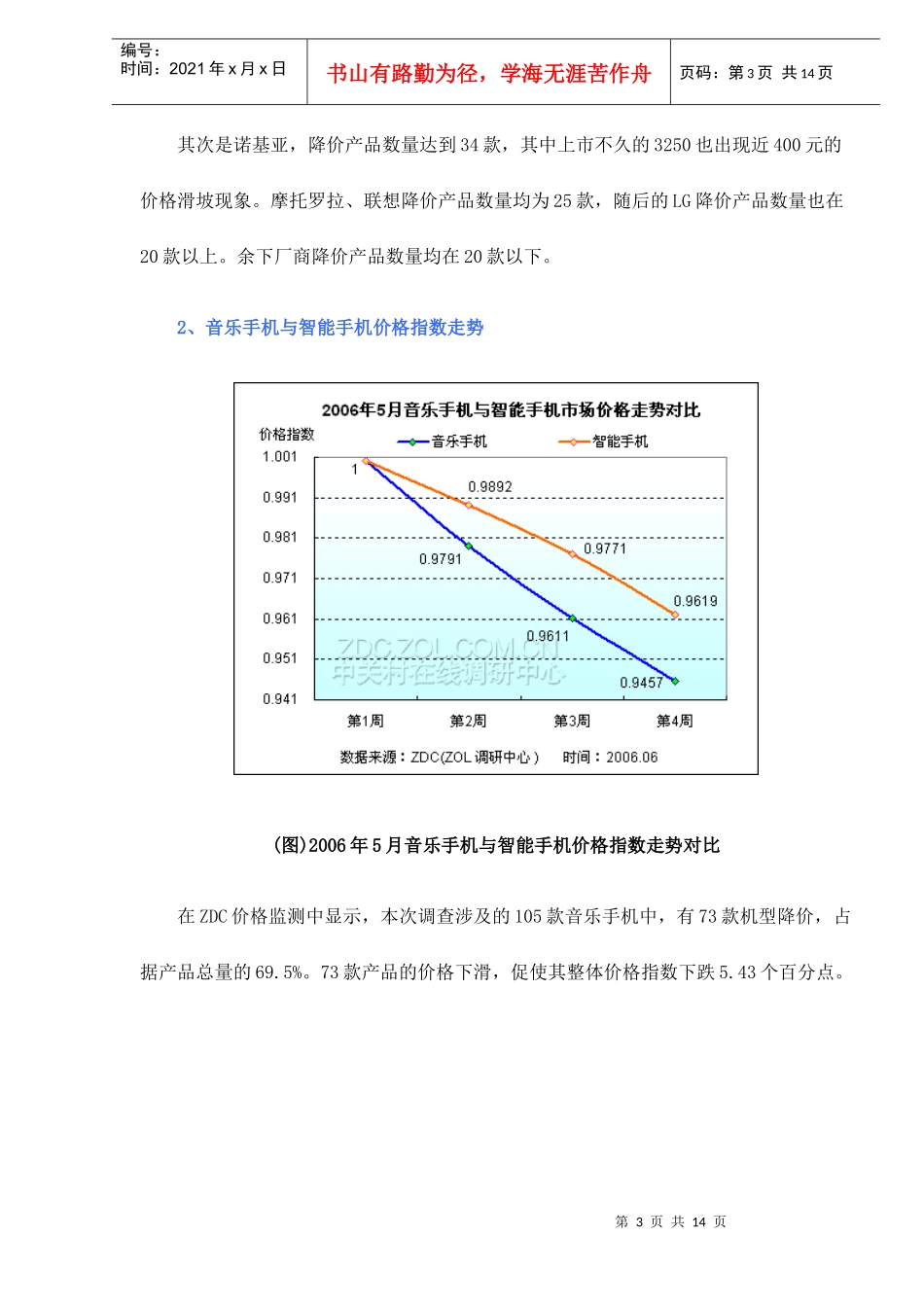 音乐手机与智能手机价格走势分析报告_第3页