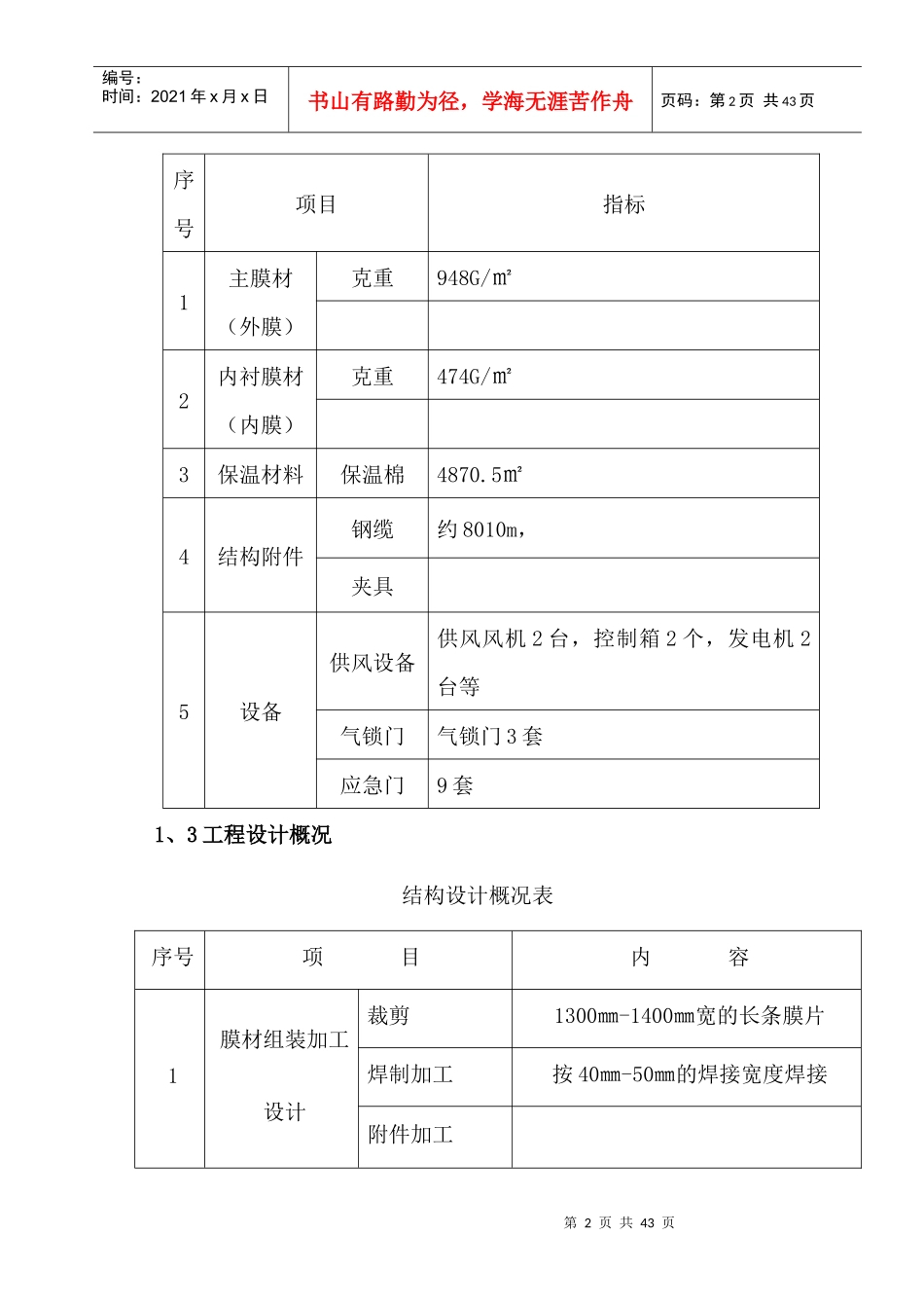 网球馆气膜结构施工方案_第2页