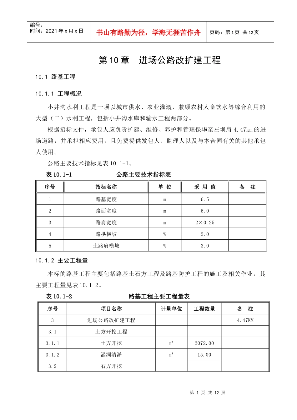 混凝土公路施工方案_第1页