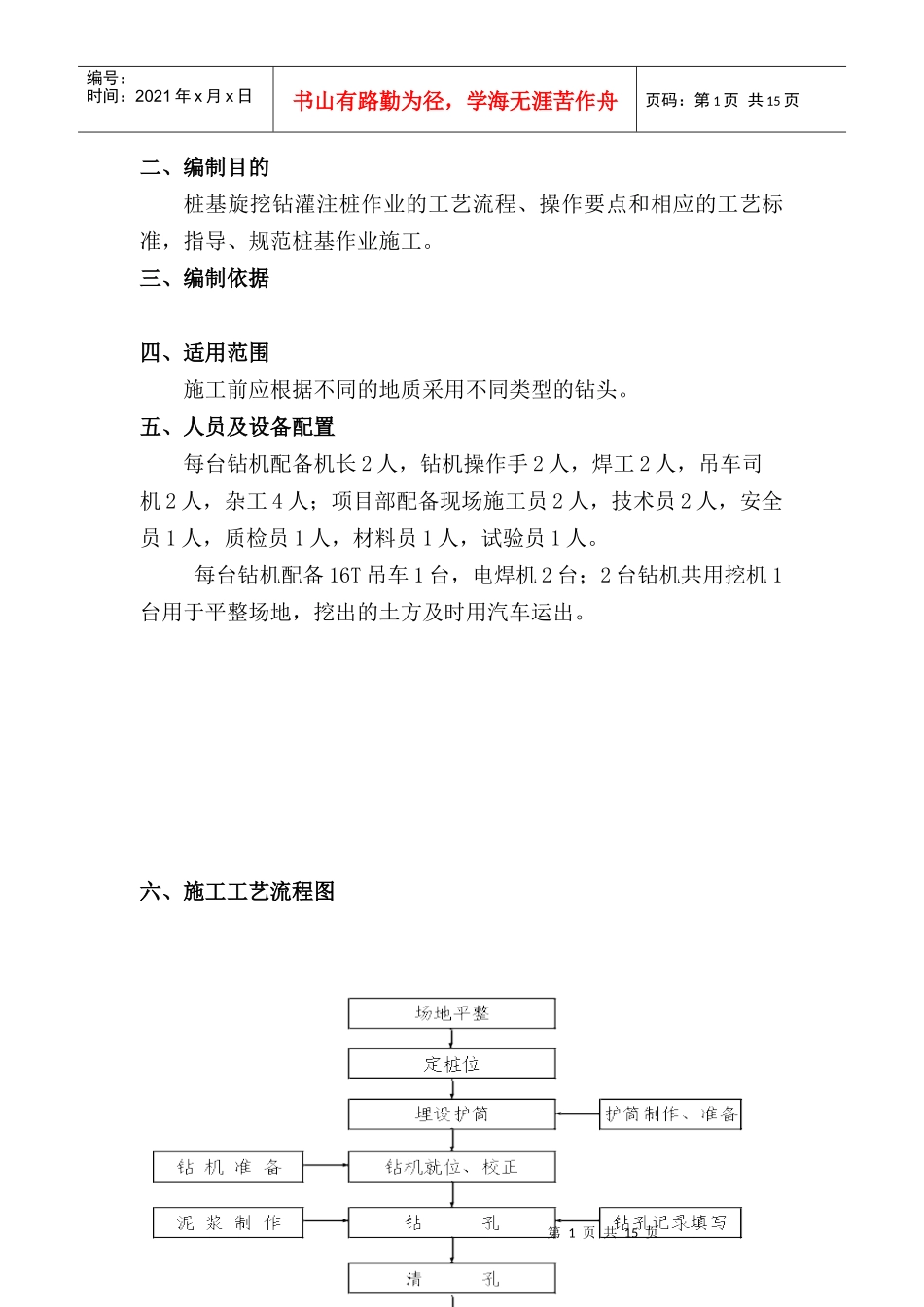 旋挖灌注桩施工方案_第2页