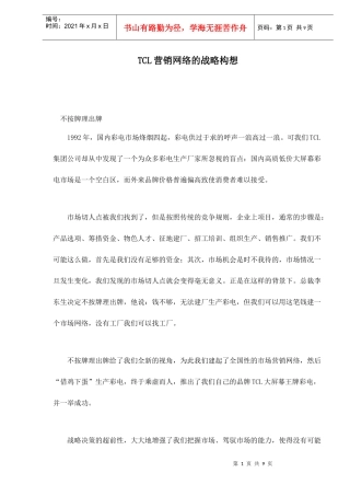 某电子集团网络营销战略构想研究