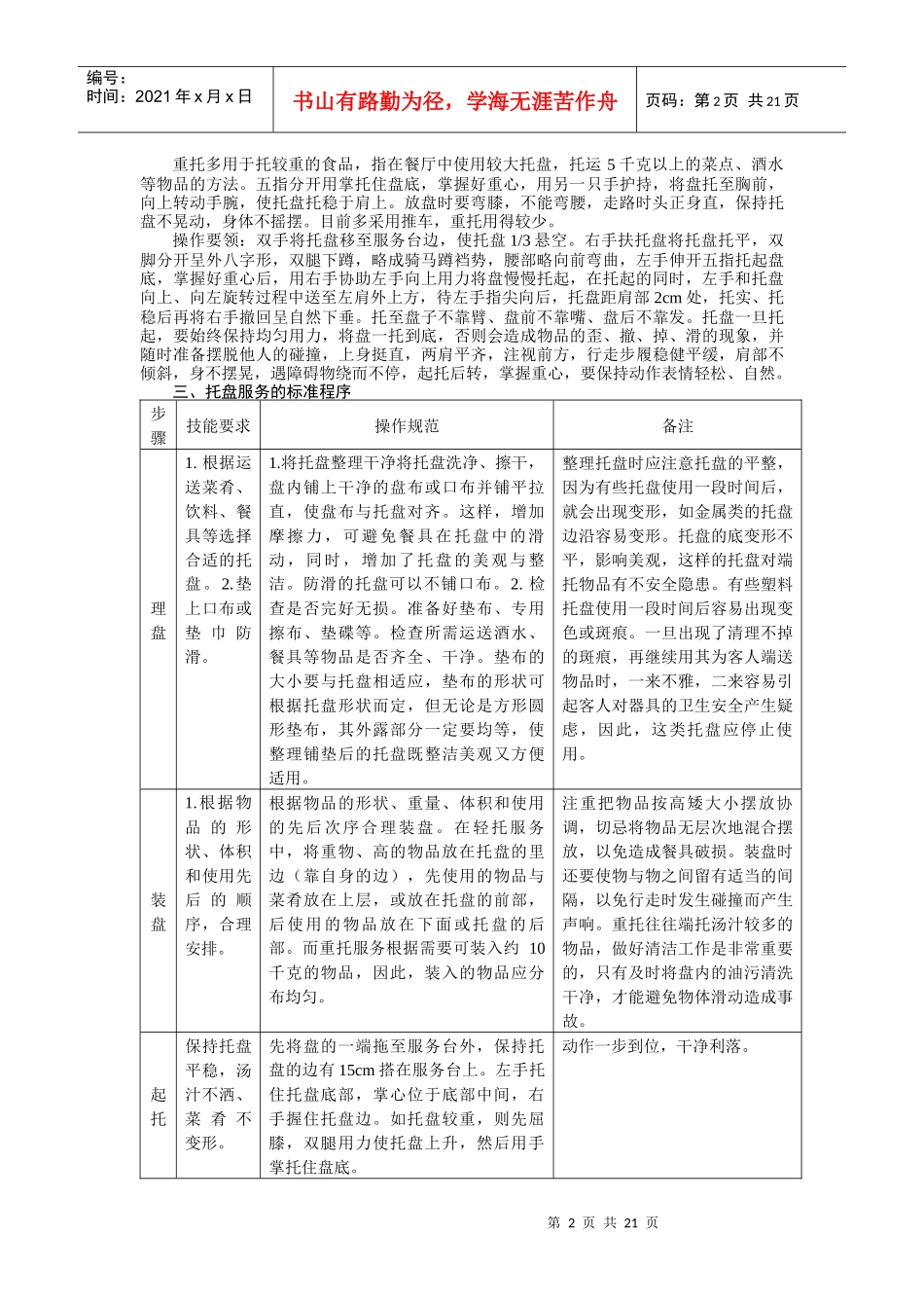 餐饮服务技能探析_第2页