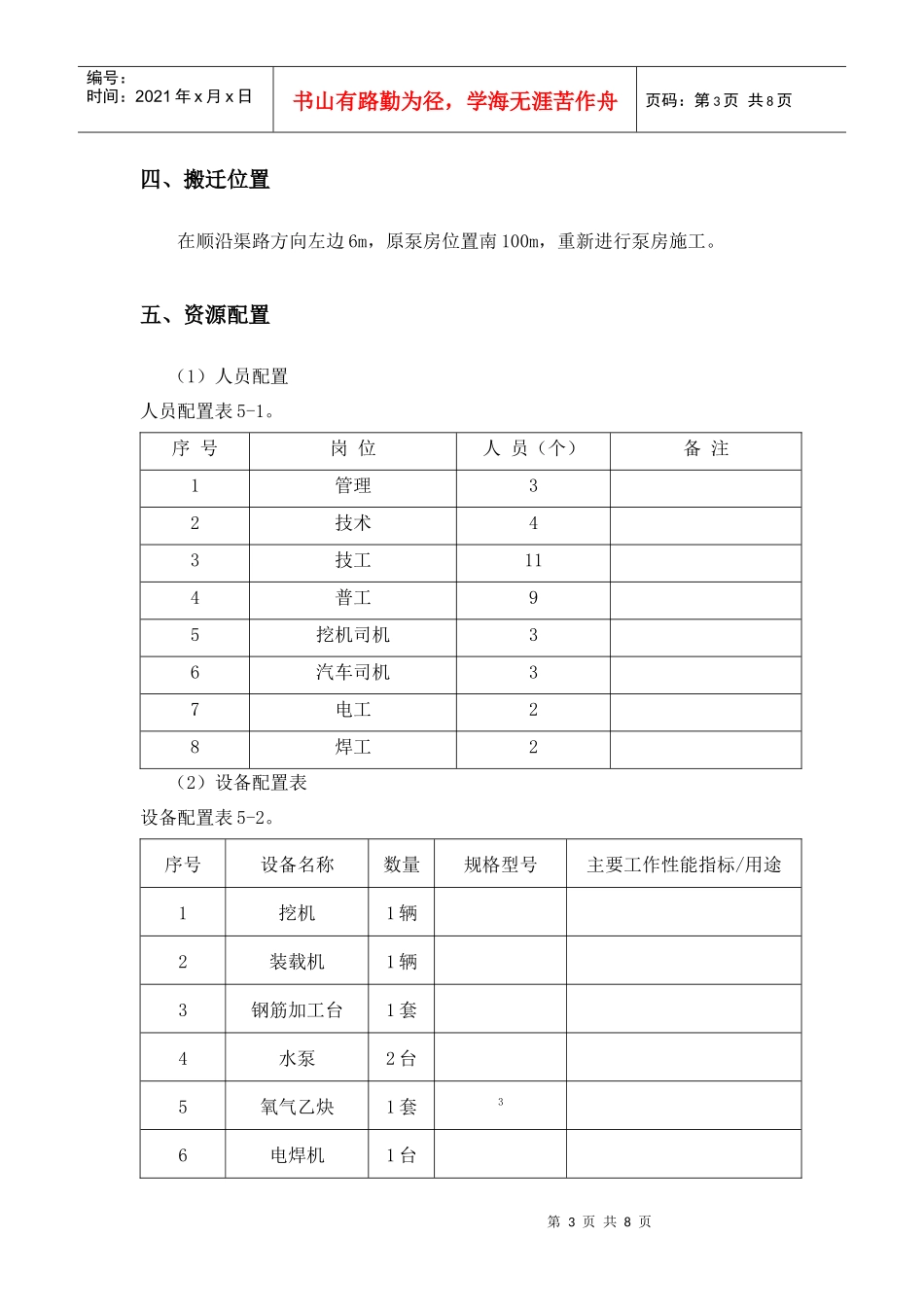泵房施工方案_第3页