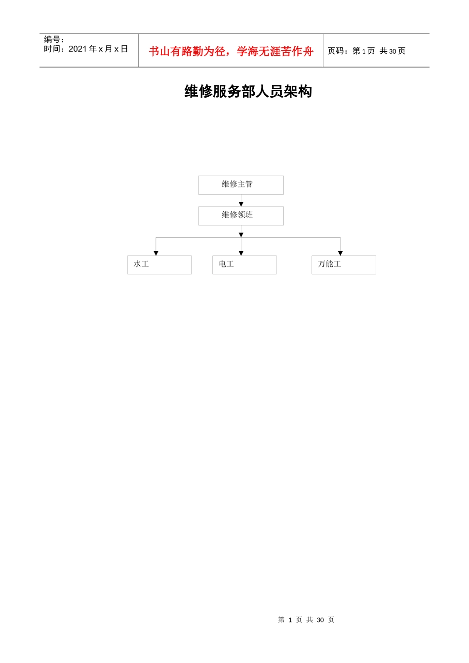 维修服务工作手册_第1页