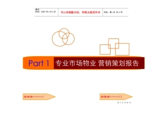 欧华大厦发展营销报告(终版)