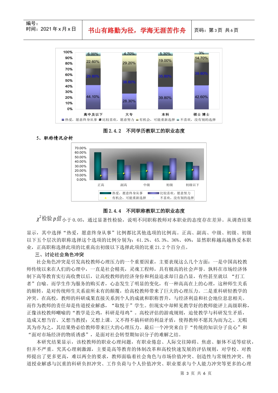 高校教师职业心理状况调查分析_第3页