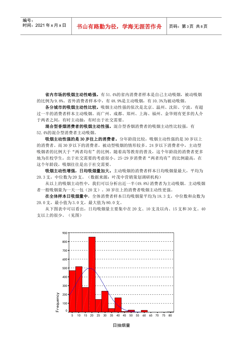 香烟消费者一般情况的调研_第3页