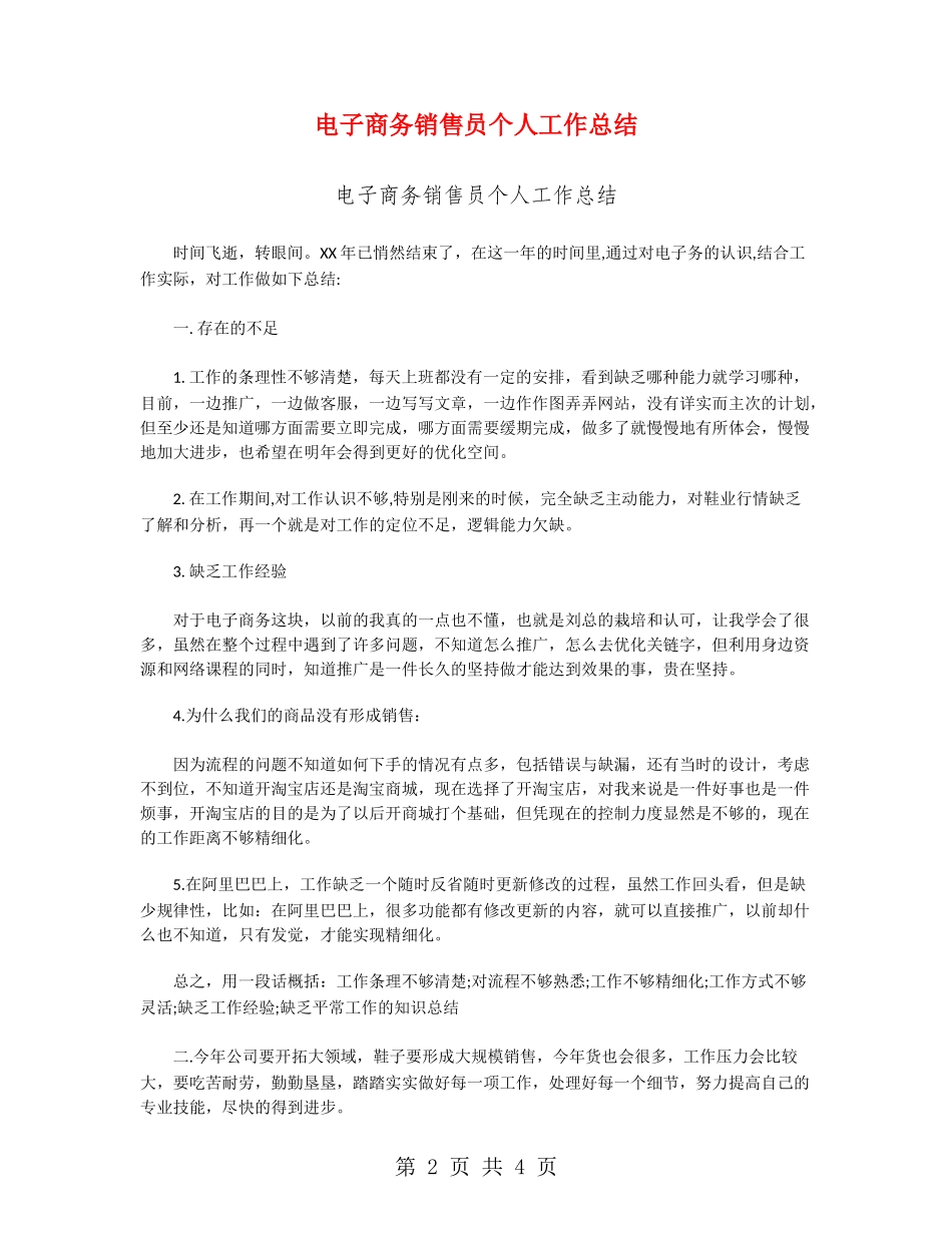电子商务销售员个人工作总结_第2页
