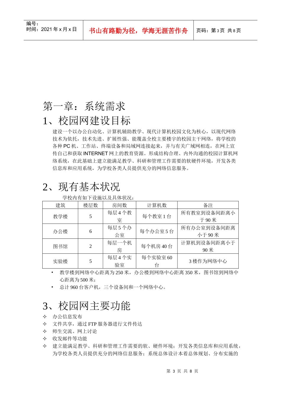 校园网网组方案(网络工程课程实训)_第3页