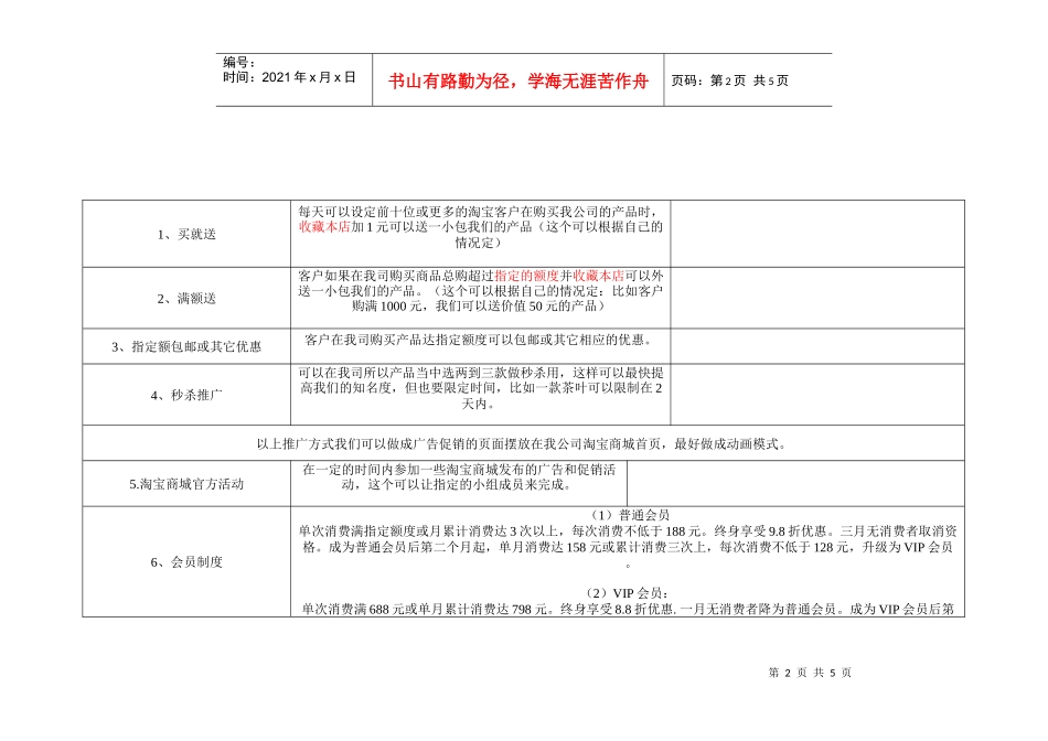 淘宝商城开店推广方案_第2页