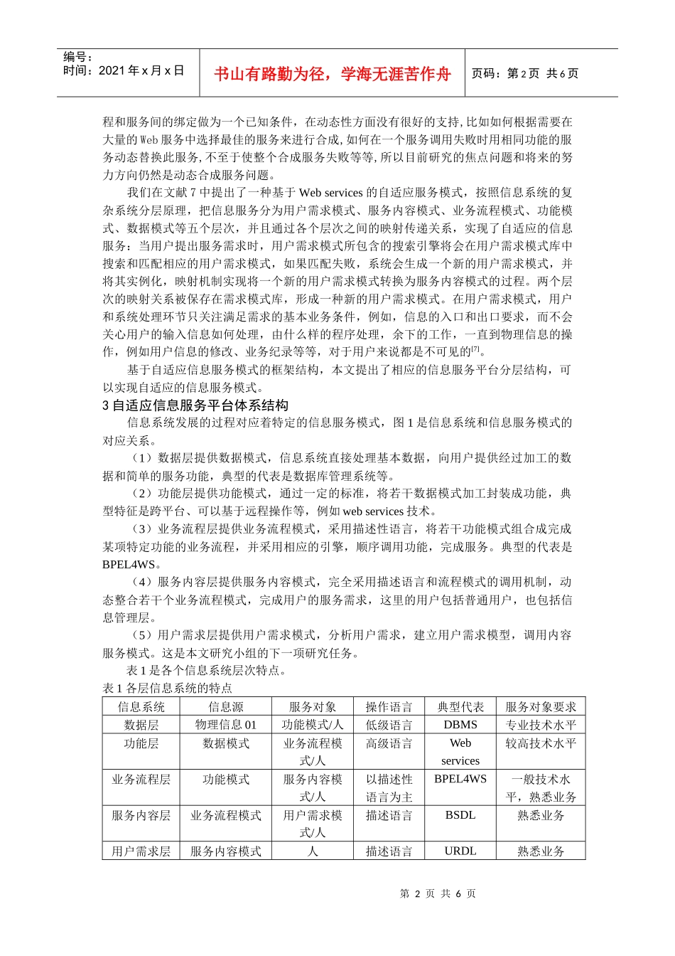 电子政务自适应信息服务平台结构研究_第2页