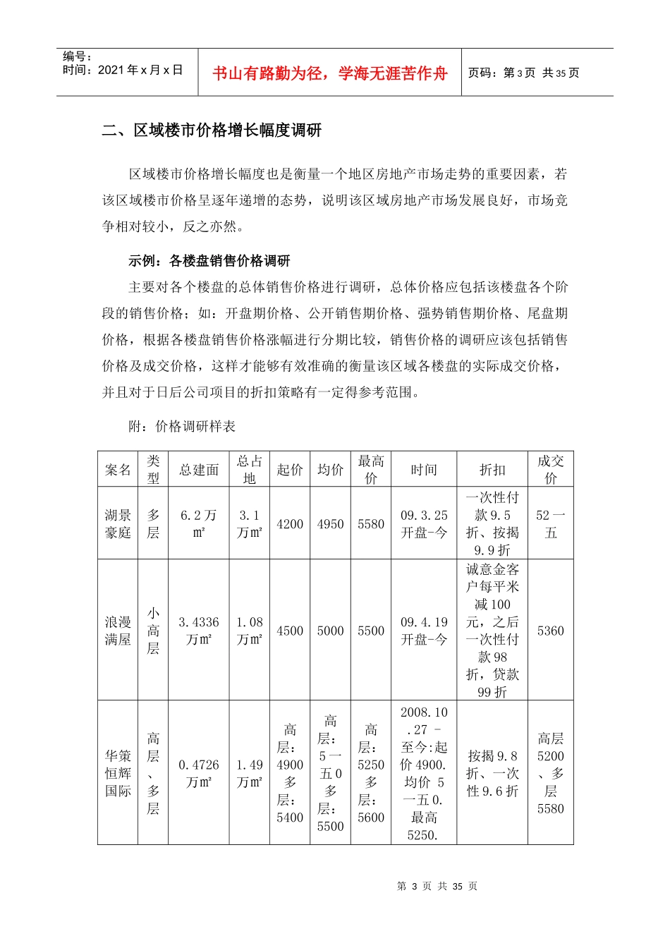 某地产项目立项阶段销售策略_第3页