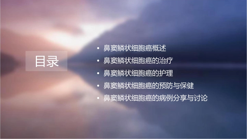 鼻窦鳞状细胞癌护理课件_第2页