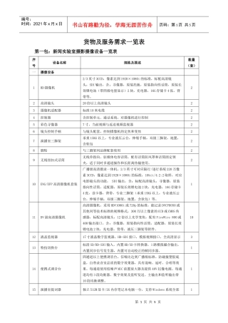 货物及服务需求一览表-6113523170