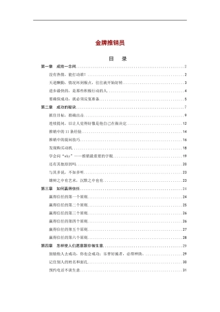金牌推销员（DOC32页）