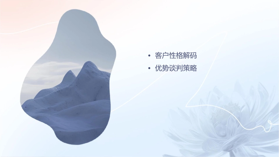 客户性格解码和优势谈判策略课件_第2页