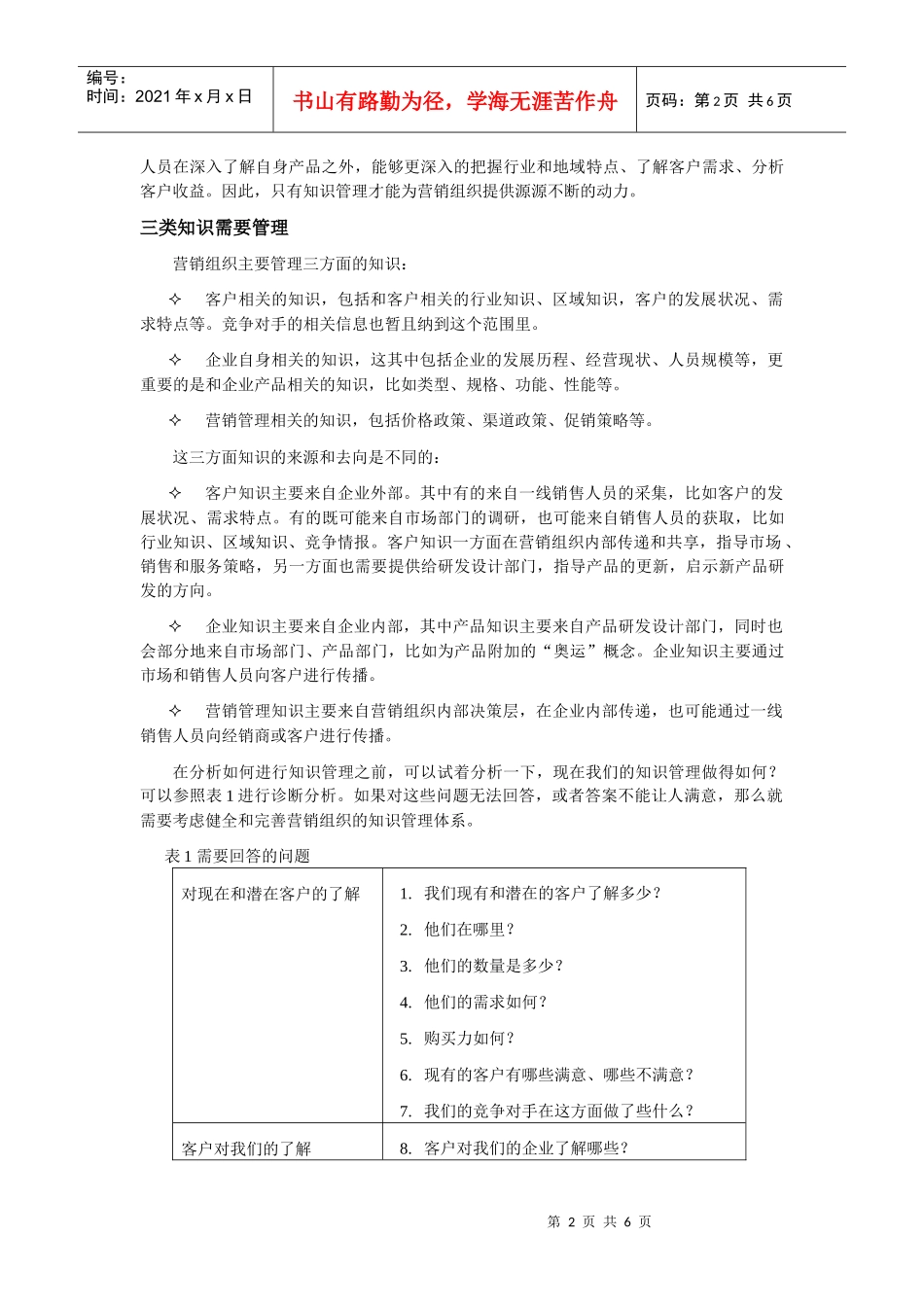 营销组织的原动力-营销组织的知识管理_第2页