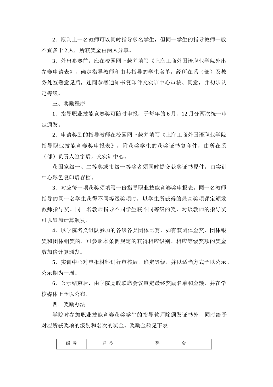 职业技能竞赛获奖奖励条例_第2页