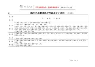 检测机构资质标准及业务范围