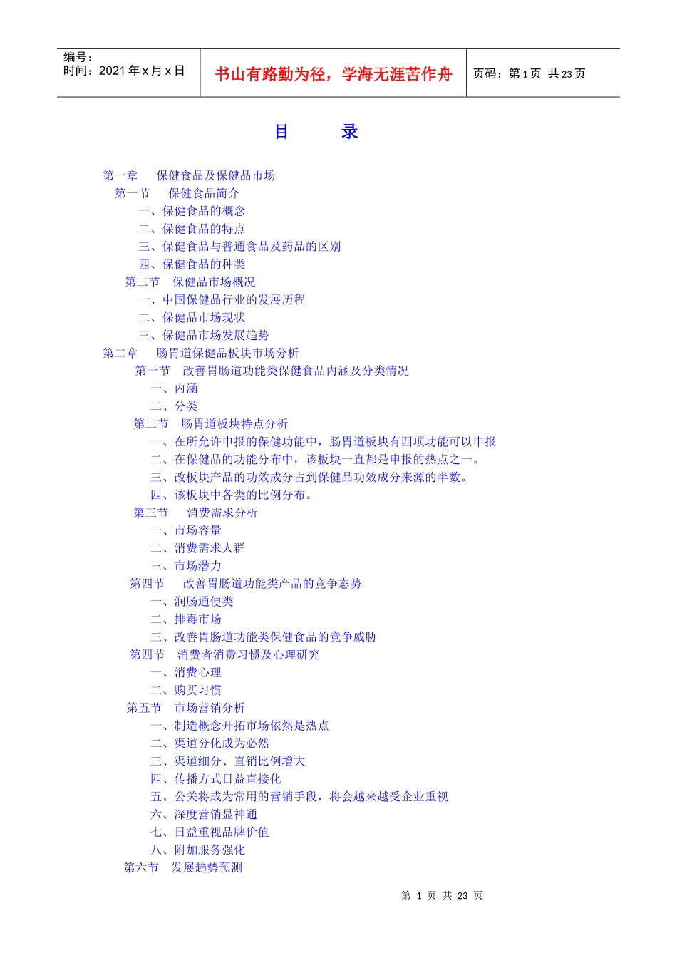 肠胃道保健品板块市场分析_第1页