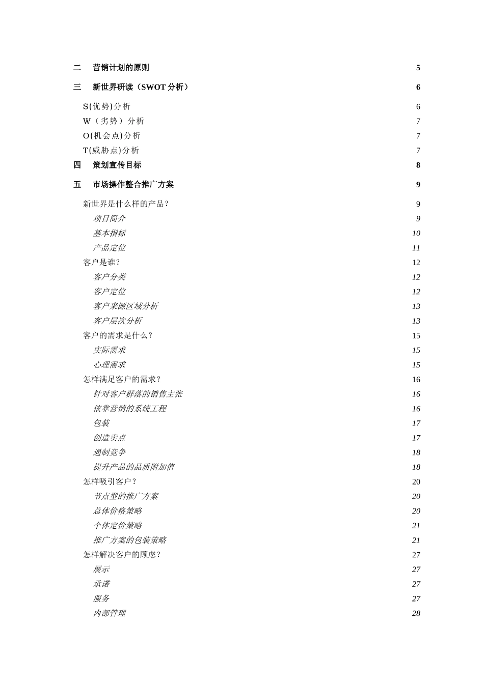 新世界营销策略规划方案分析_第2页