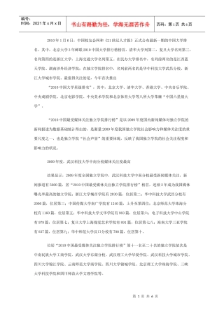 某年最受媒体关注独立学院排行榜