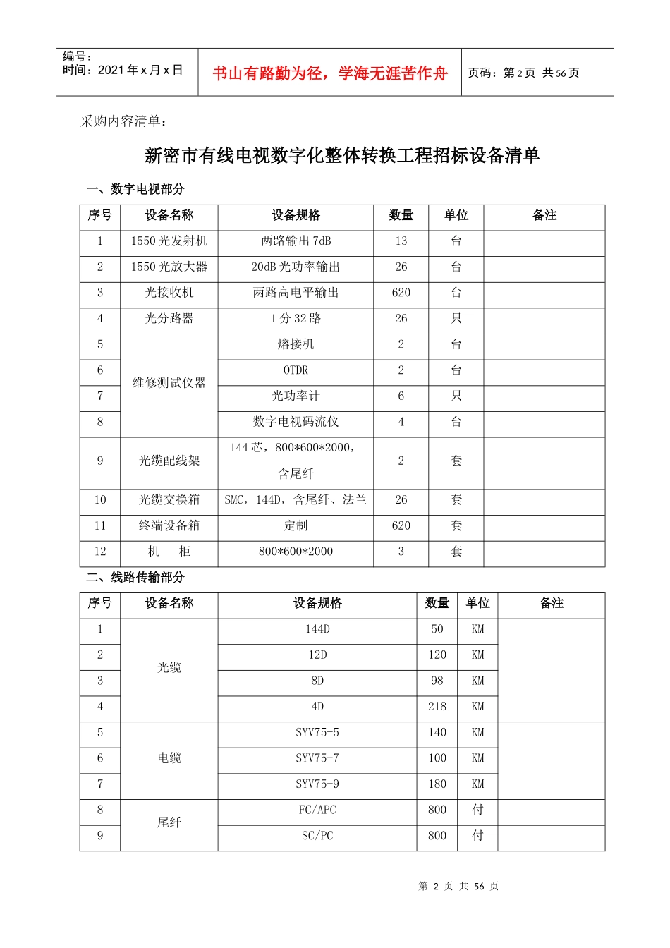新密市有线电视数字化整体转换工程_第2页