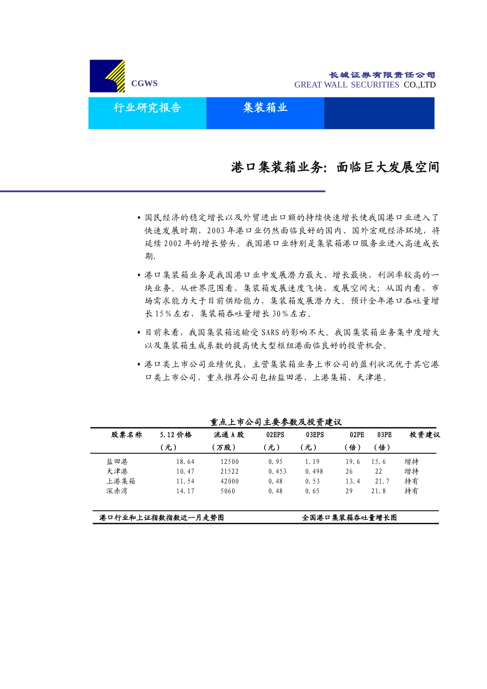 港口集装箱业务面临巨大发展空间_第1页