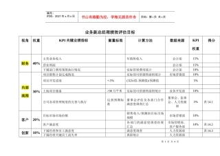 绩效考核工具_14业务副总经理