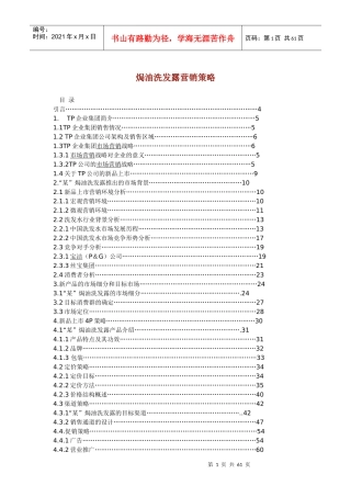焗油洗发露营销策略