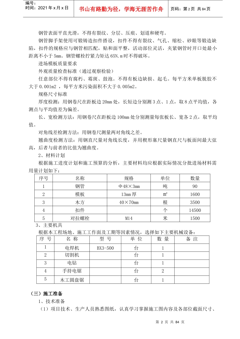 洗衣房模板工程专项施工方案_第2页