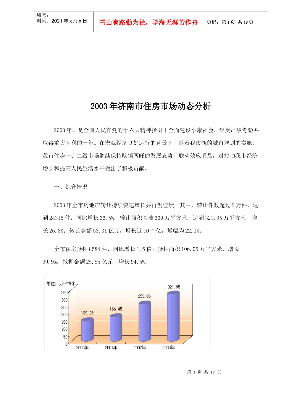 济南市住房市场动态分析_第1页