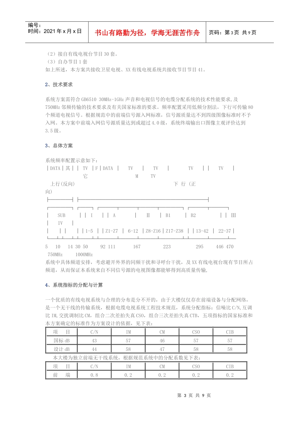 有线电视工程方案_第3页